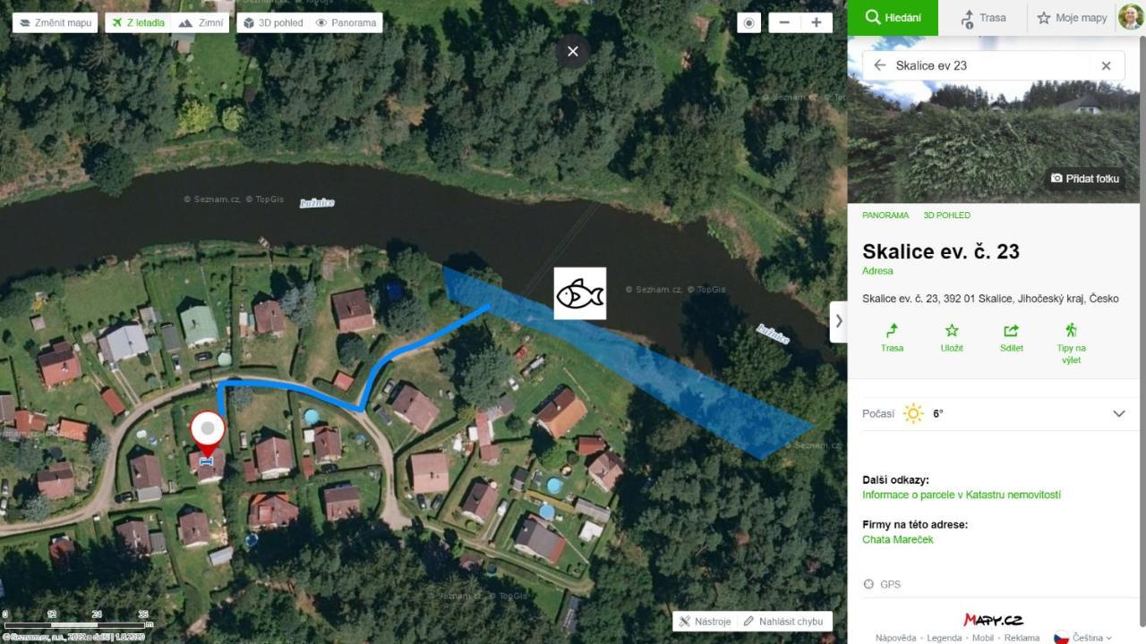 Chata Mareček - v lesní osadě u řeky Lužnice Skalice Exterior foto